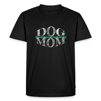 dog - dog mom - T-shirt Premium bio Homme - noir - Devant - Nico (187cm)