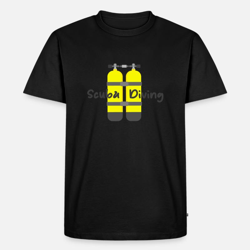 Scuba Diving - Männer Premium Bio T-Shirt - Schwarz