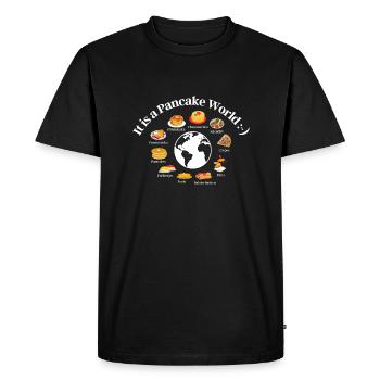C'est un cadeau de crêpes de cuisine Pancake World - T-shirt Premium bio Homme - noir - Devant - Nico (187cm)