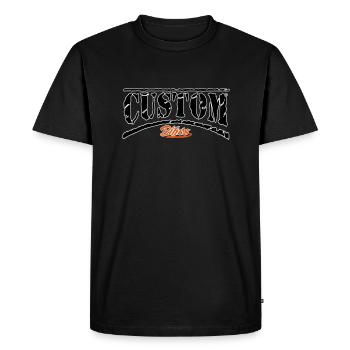 custom biker biker bobber chopper bastard tuner - T-shirt Premium bio Homme - noir - Devant - Nico (187cm)
