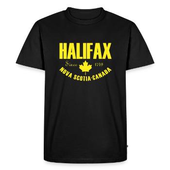 Halifax nova scotia gift Canada Canadian - Men's Premium Organic T-Shirt - black - Front - Nico (187cm)