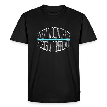 aaron charpentier tshirts casque de sécurité hearbeat - T-shirt Premium bio Homme - noir - Devant - Nico (187cm)