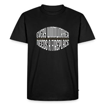 Tree Feller Lumberman Union Carpenter Tshirts - Men's Premium Organic T-Shirt - black - Front - Nico (187cm)