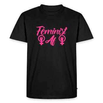 Égalité féministe des genres F - T-shirt Premium bio Homme - noir - Devant - Nico (187cm)