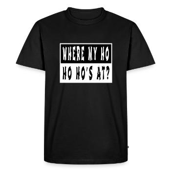 Funny Gym Dino Dinosaur Dork Computer Geek - Men's Premium Organic T-Shirt - black - Front - Nico (187cm)