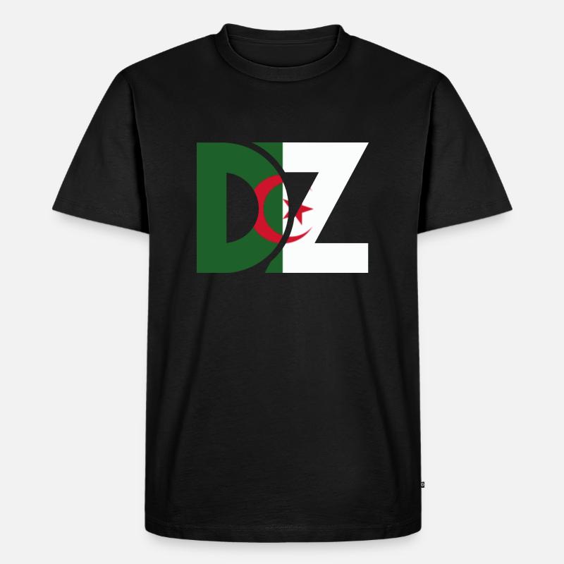 Algerische DZs - Algerien Geschenkidee - Männer Premium Bio T-Shirt - Schwarz