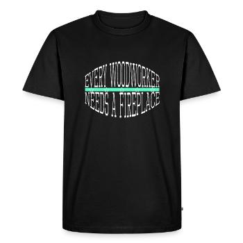 chainsaw grab americas awesome chainsaw woodworker - Men's Premium Organic T-Shirt - black - Front - Nico (187cm)