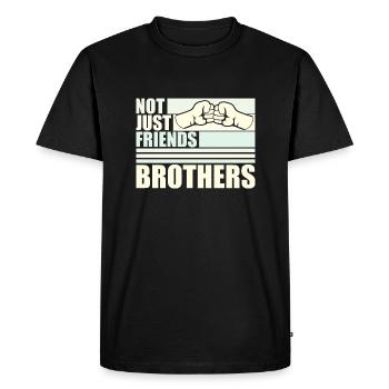 Pas seulement des amis Frères Correspondant Ami de la famille - T-shirt Premium bio Homme - noir - Devant - Nico (187cm)