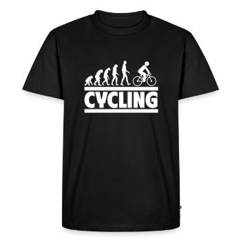 Evolution du cyclisme Cadeau pour fan de cyclisme - T-shirt Premium bio Homme - noir - Devant - Nico (187cm)