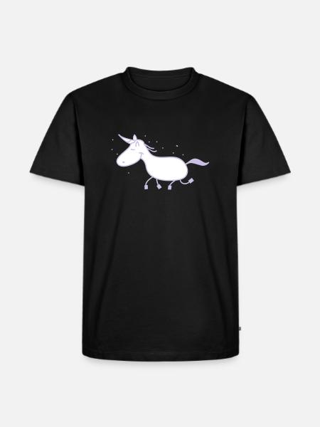 unicorn - Men's Premium Organic T-Shirt - black