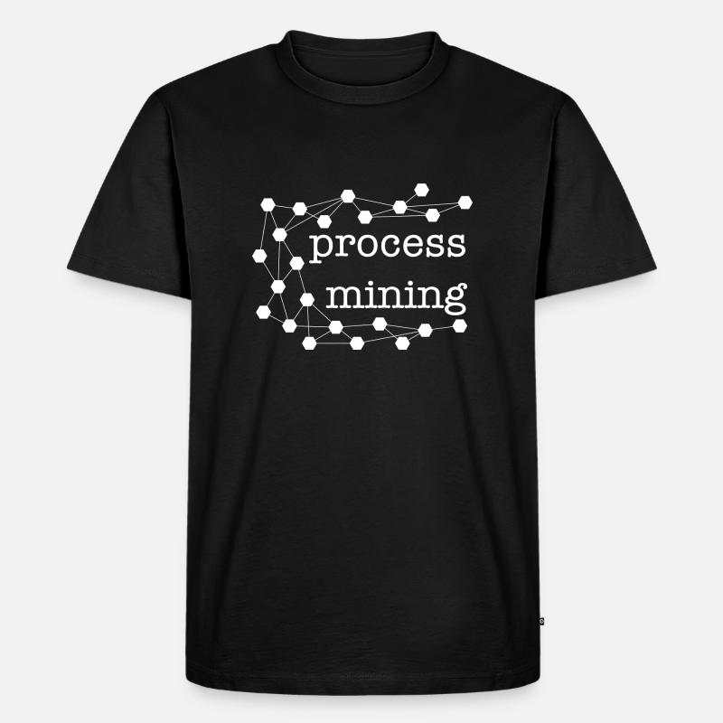 processmining2 - Männer Premium Bio T-Shirt - Schwarz