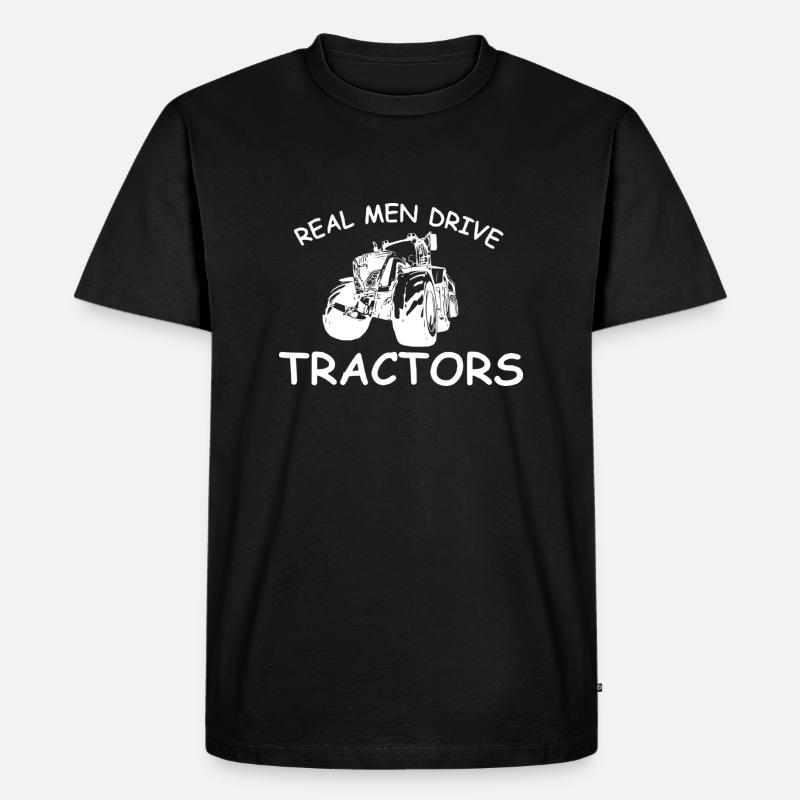Traktor - Männer Premium Bio T-Shirt - Schwarz