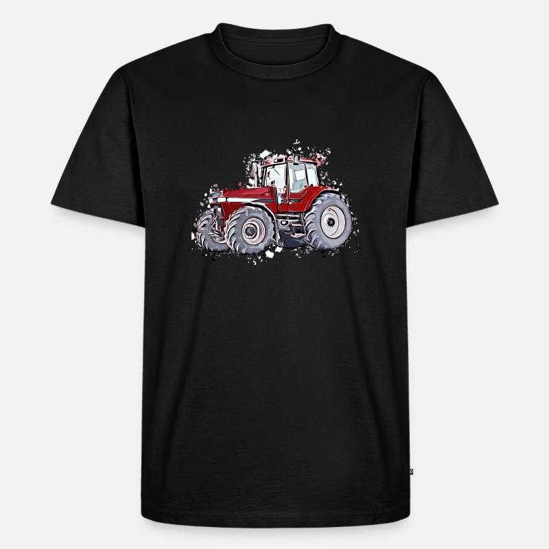 Traktor3 - Männer Premium Bio T-Shirt - Schwarz