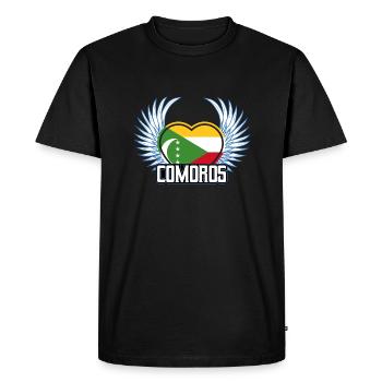 Comores - T-shirt Premium bio Homme - noir - Devant - Nico (187cm)