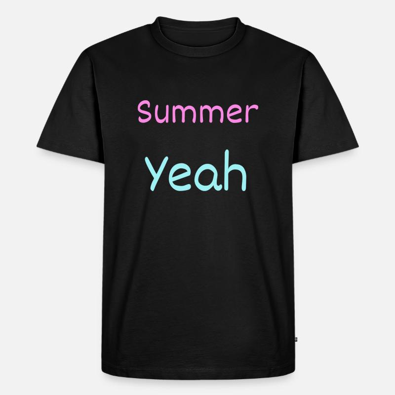 Sommer - Männer Premium Bio T-Shirt - Schwarz