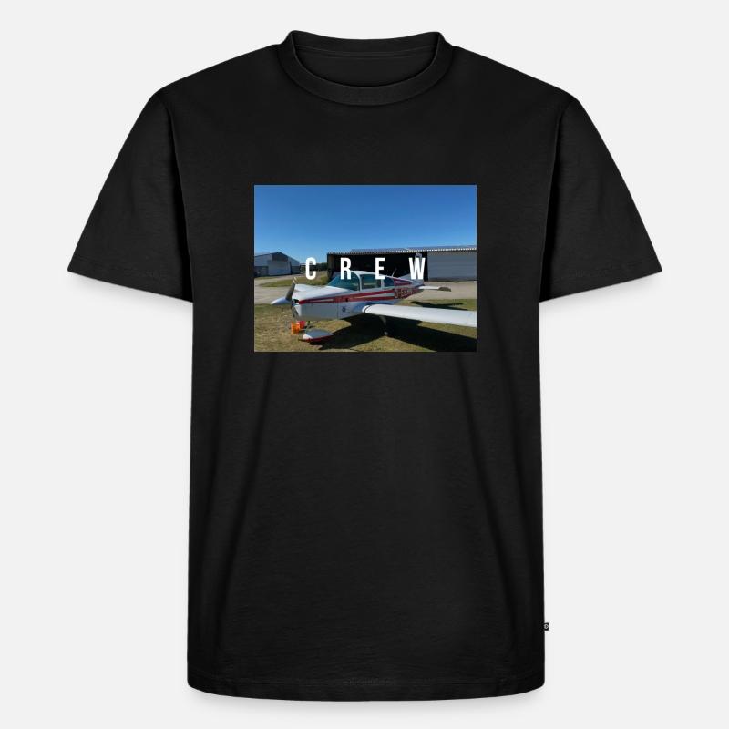 GRUMMAN CREW - Männer Premium Bio T-Shirt - Schwarz
