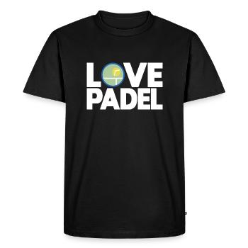 Padel - Gift for padel lover - Men's Premium Organic T-Shirt - black - Front - Nico (187cm)