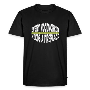 marteau-piqueur blagues boisier forestier - T-shirt Premium bio Homme - noir - Devant - Nico (187cm)
