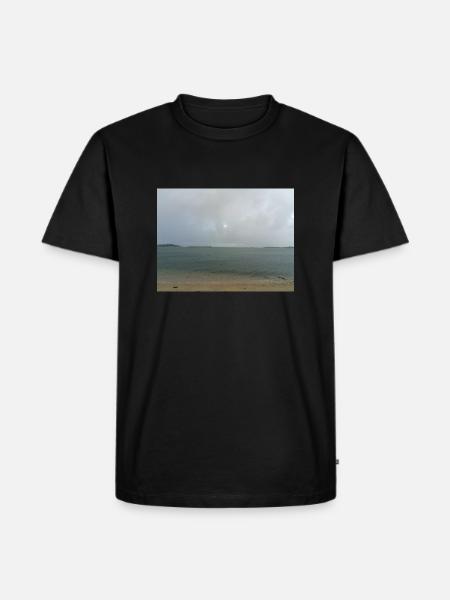 Meerblick Horizont - Männer Premium Bio T-Shirt - Schwarz