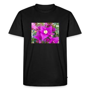 bougainvillea (in german Bougainvillea - Men's Premium Organic T-Shirt - black - Front - Nico (187cm)