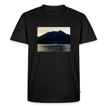 Lago di Como - T-shirt Premium bio Homme - noir - Devant - Nico (187cm)