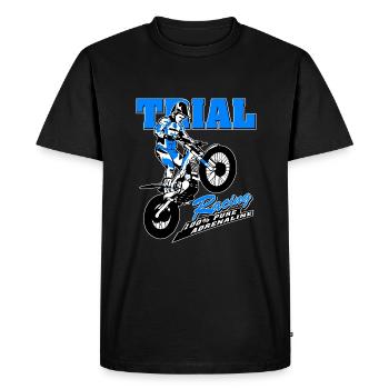 Trial - Trialsport - Moto Trial - Motorcycle Trial - Men's Premium Organic T-Shirt - black - Front - Nico (187cm)