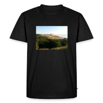 Dune du Pilat - Men's Premium Organic T-Shirt - black - Front - Nico (187cm)