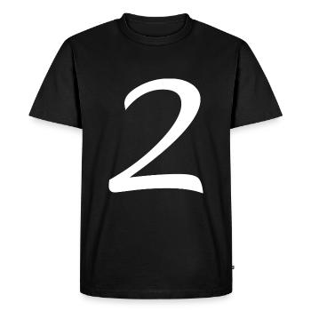 2 - T-shirt Premium bio Homme - noir - Devant - Nico (187cm)