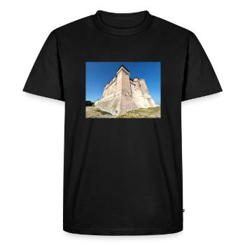 Château de Santa Severa - T-shirt Premium bio Homme - noir - Devant - Nico (187cm)