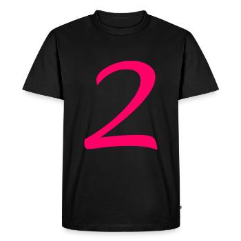 2 - Men's Premium Organic T-Shirt - black - Front - Nico (187cm)