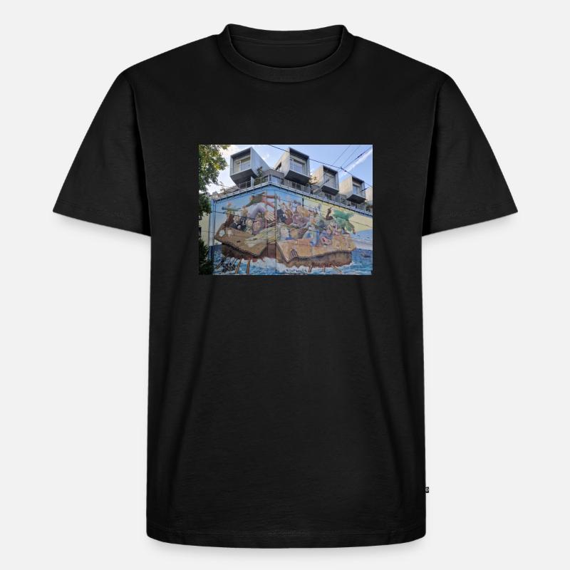 Die Schwierigkeit des Lebens - Männer Premium Bio T-Shirt - Schwarz
