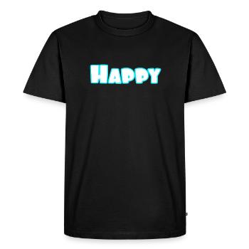 Content - T-shirt Premium bio Homme - noir - Devant - Nico (187cm)