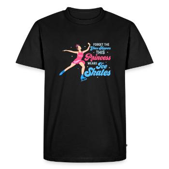 Contes de fées sur glace : des pantoufles aux patins - T-shirt Premium bio Homme - noir - Devant - Nico (187cm)