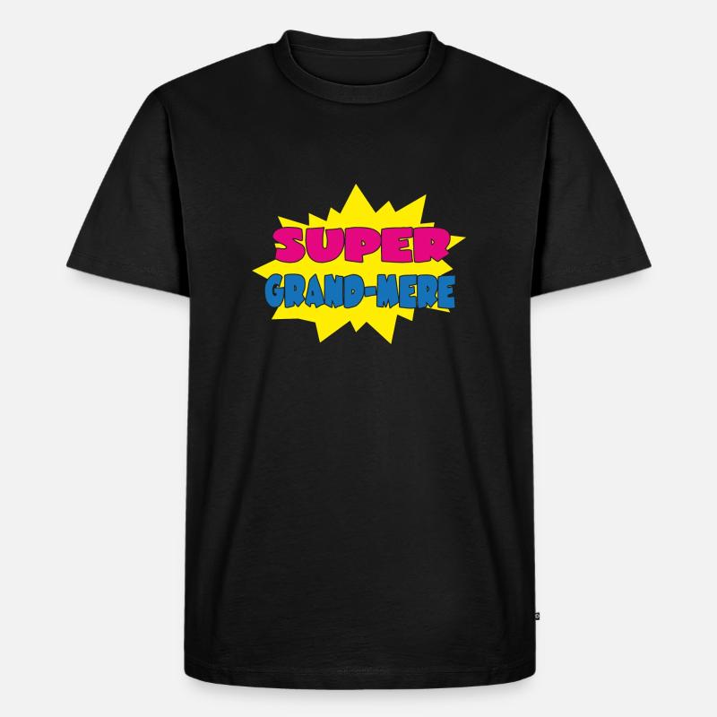 GROßMUTTER - Männer Premium Bio T-Shirt - Schwarz