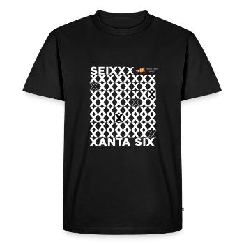 SEIXANTA SIX - Men's Premium Organic T-Shirt - black - Front - Nico (187cm)