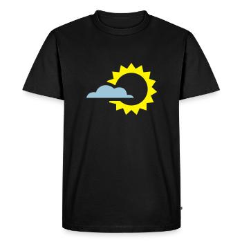 Sun - Men's Premium Organic T-Shirt - black - Front - Nico (187cm)