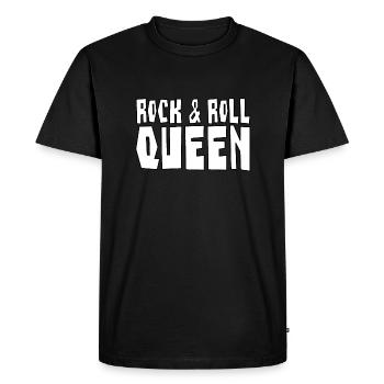 Rock & Roll Queen - Rock 'n' Roll Queen - Men's Premium Organic T-Shirt - black - Front - Nico (187cm)