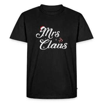 mrs santa noël famille matching - T-shirt Premium bio Homme - noir - Devant - Nico (187cm)