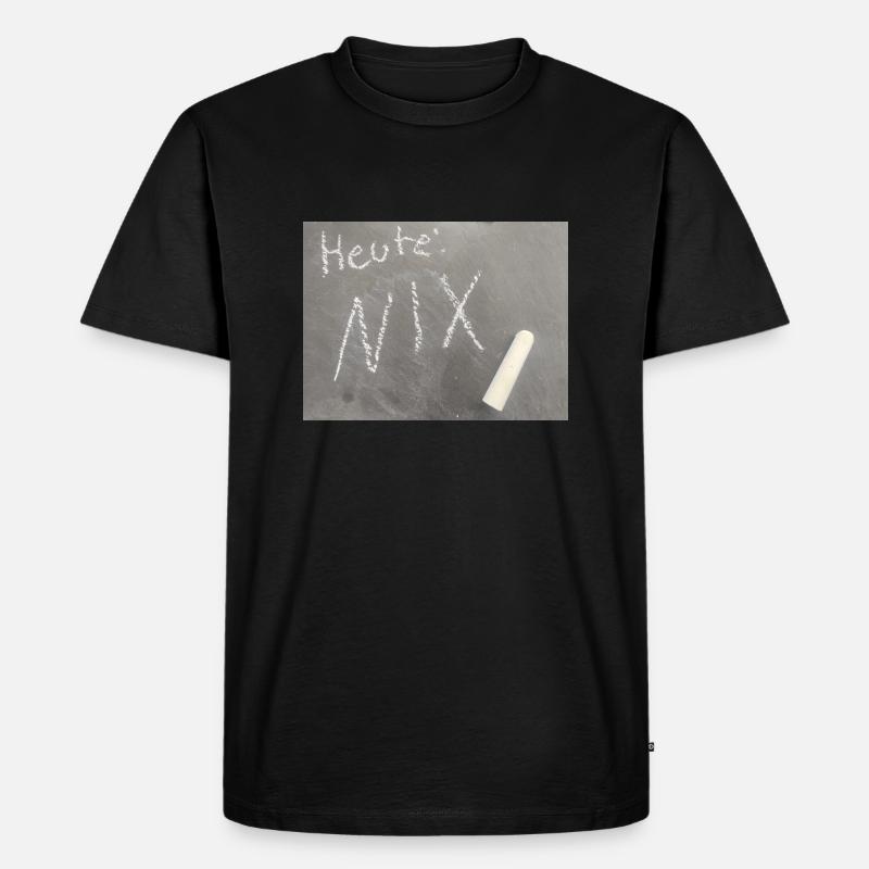 Nix - Männer Premium Bio T-Shirt - Schwarz