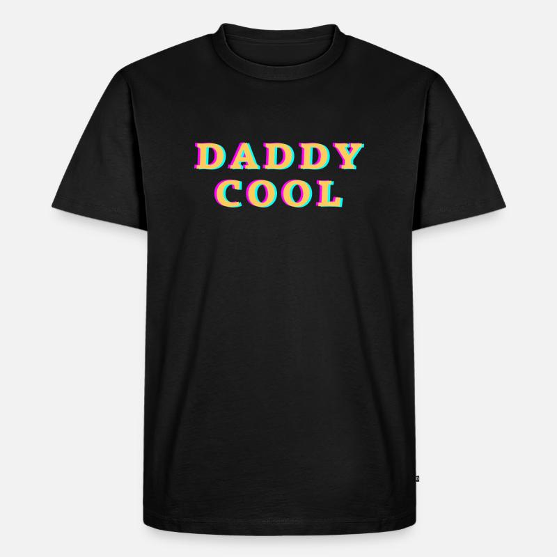 Super daddy - Männer Premium Bio T-Shirt - Schwarz