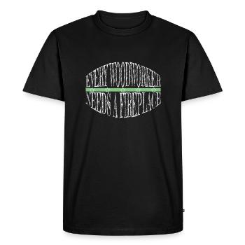 Mason papa Joyeux anniversaire cadeau funshirt - T-shirt Premium bio Homme - noir - Devant - Nico (187cm)