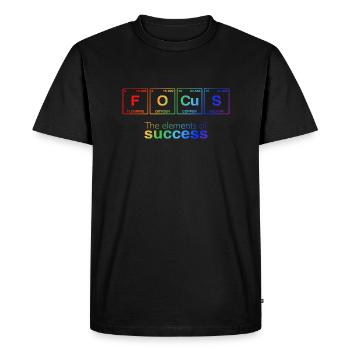LGBTQ: The Elements of Success - FOCUS - Men's Premium Organic T-Shirt - black - Front - Nico (187cm)