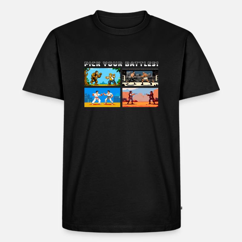 Spiele 2 - Männer Premium Bio T-Shirt - Schwarz