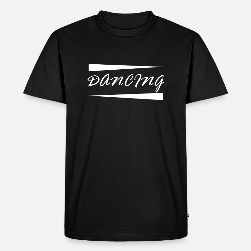 Dancing Dance Music - Männer Premium Bio T-Shirt - Schwarz