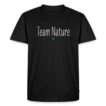 Équipe Nature, Look de partenaire, Chemise de groupe, Conservation de la nature - T-shirt Premium bio Homme - noir - Devant - Nico (187cm)
