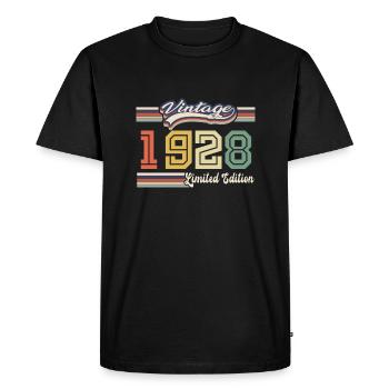 Cadeau D'anniversaire 1928 Génial Depuis 1928 vint - T-shirt Premium bio Homme - noir - Devant - Nico (187cm)