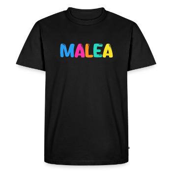 Nom - Malea - T-shirt Premium bio Homme - noir - Devant - Nico (187cm)
