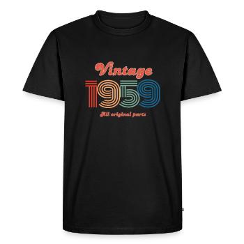 Vintage 1959 all original parts - T-shirt Premium bio Homme - noir - Devant - Nico (187cm)