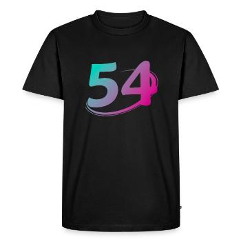 Numéro 54 multicolore - T-shirt Premium bio Homme - noir - Devant - Nico (187cm)