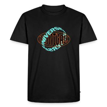 Logo de l’univers du paintball - T-shirt Premium bio Homme - noir - Devant - Nico (187cm)